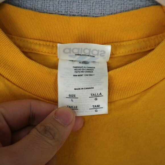 Adidas Performance Driven Vintage Tee Mens Large Made in Canada - Picture 6 of 8